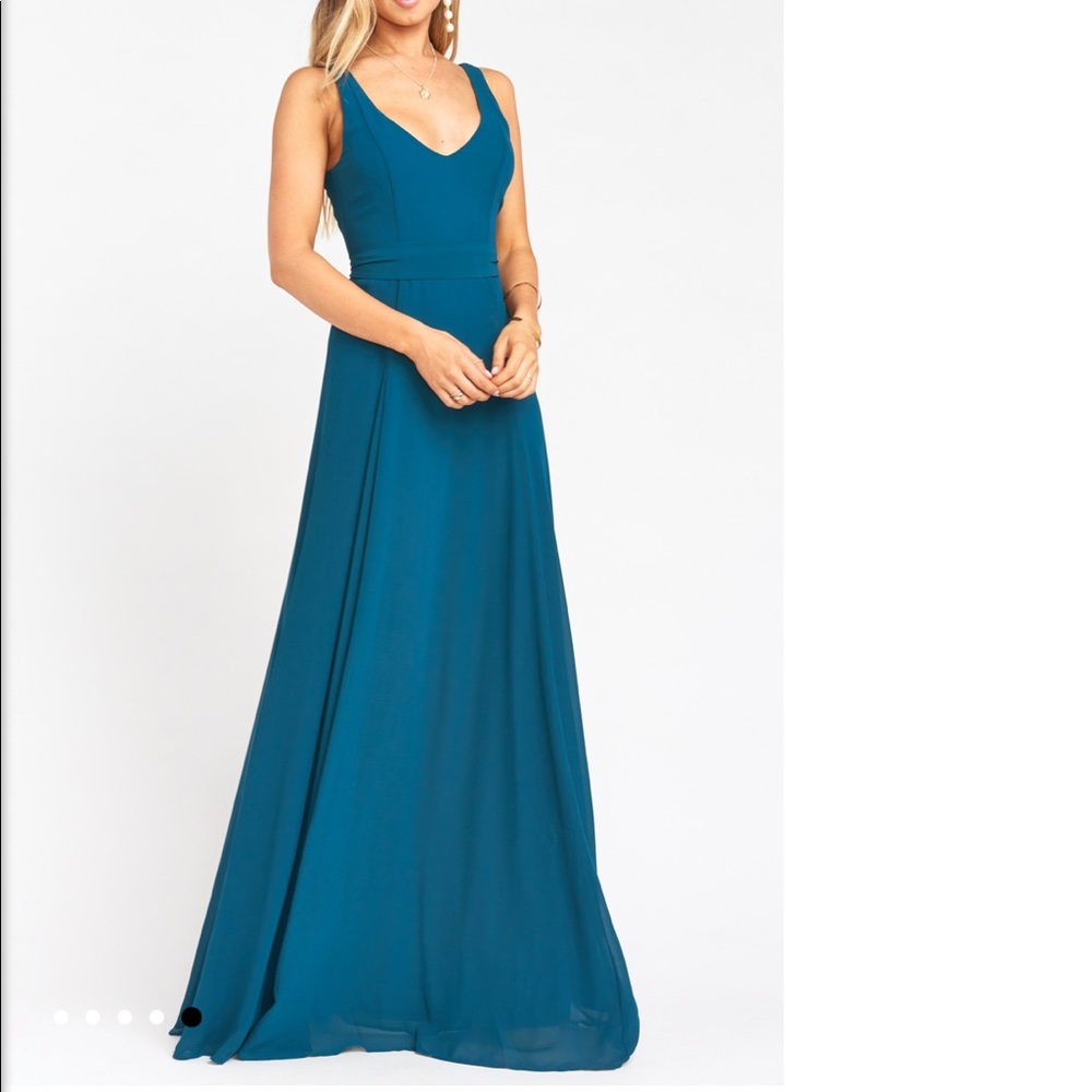 Show Me Your MuMu Jenn Maxi Dress in Deep Jade